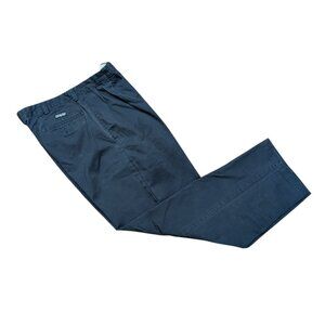 Vintage Polo Ralph Lauren Pleated Chino Pants 36x30 Blue Made In USA 90s